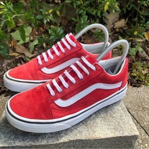 Vans Scooter Red Pig Suede Shoes Men’s 5 Women’s 6.5